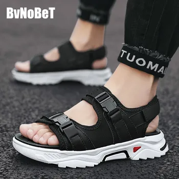 

BVNOBET Designer Fashion Height Increasing Light Sandles Comfort Men Summer Shoes Vintage Style Designer Sandals Sandali Uomo