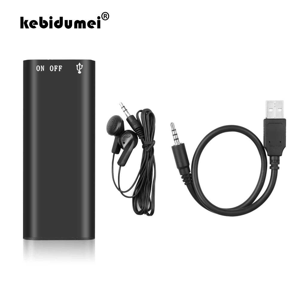 Kebidumei новейший 8G Мини цифровой Аудио Диктофон стерео MP3 музыкальный плеер USB флеш