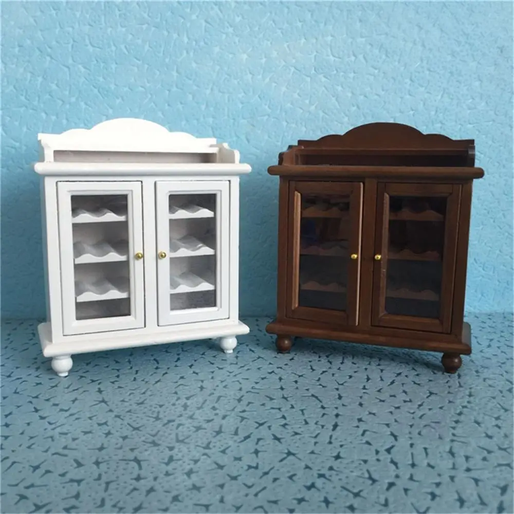 1:12 Кукольный дом аксессуары модель мини, для вина шкаф кухонная игрушка дом Миниатюрная модель FD
