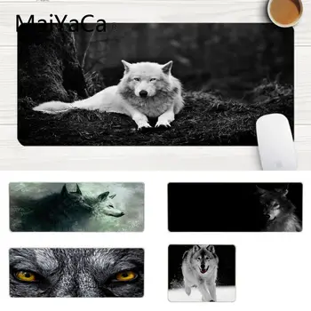

MaiYaCa Top Quality Cool white Wolf Office Mice Gamer Soft Mouse Pad Laptop Gaming Lockedge Mice Mousepad Gaming Mouse Pad