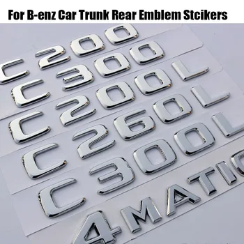 

1PCS Auto emblems car Styling car badge For Mercedes Benz C class C200 C260 C300 C260L C63 C200L C300L Letter Decals Stickers