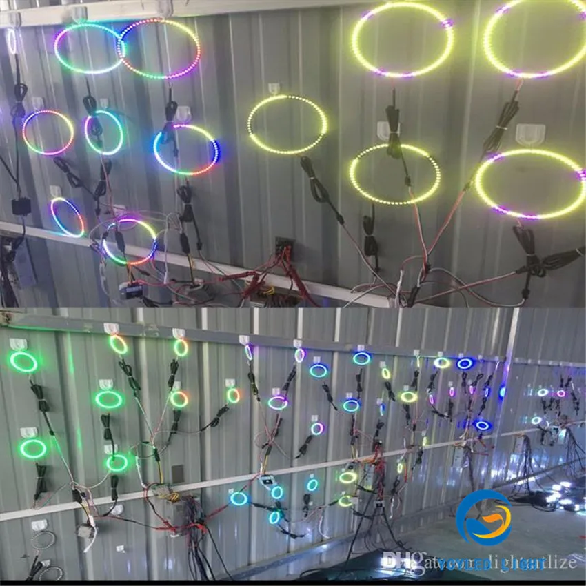 5 в 12 16 24 ws2812b rgb пиксель светодиодный кольцевой светильник sk6812 neopixel/adafruit/arduino ангельские глазки адресуемые halo Кольца для модернизации автомобиля