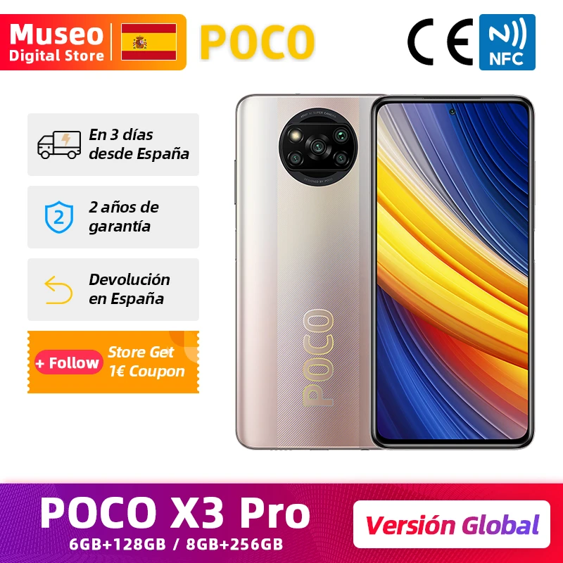 POCO X3 Pro Global Version Snapdragon 860 Smartphone 120Hz DotDisplay 3.1  UFS 6GB 128GB 8GB 256GB 5160mAh 33W NFC Quad AI Camera