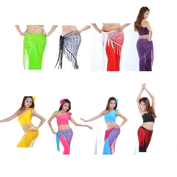 

Shunning Belly Dance Costume Belly Hip Scarf Dance Belt Teasel Wrap