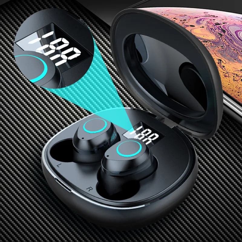 Bluetooth наушники TWS i07 светодиодный дисплей, наушники, 3D стерео гарнитура 5,0, стерео наушники-вкладыши, водонепроницаемые наушники с микрофоном для мобильного телефона