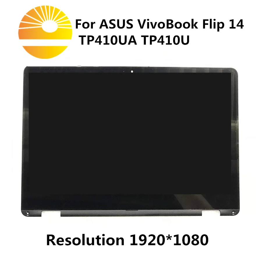 14 ''для ASUS VivoBook Flip 14 TP410 TP401 UX461 ЖК-дисплей сенсорный экран ЖК-сборка 1920*1080