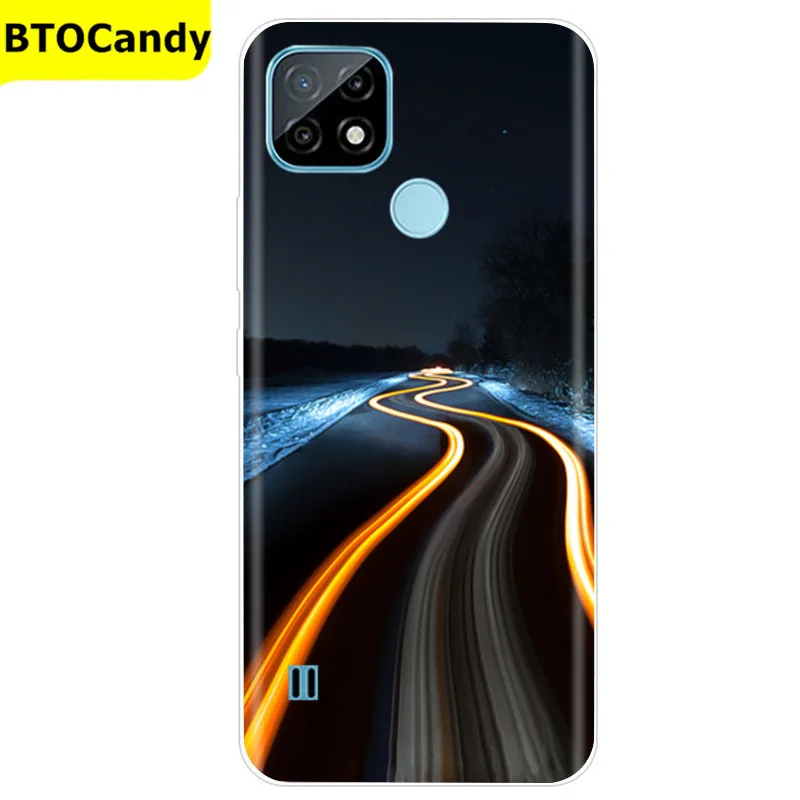 For Realme C21 Case Soft Tpu Silicone Case For OPPO RealmeC21 C 21 Phone Cover Fundas RMX3201 Bumper Case For Realme C21 Cover pouch phone Cases & Covers