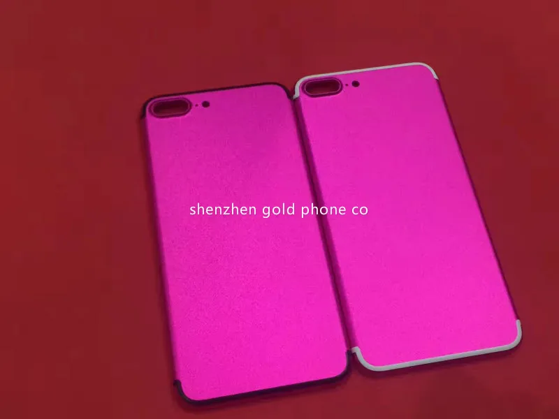 Чехол для IPhone 7 Цветной корпус задний фиолетовый и оранжевый цвет 2 шт