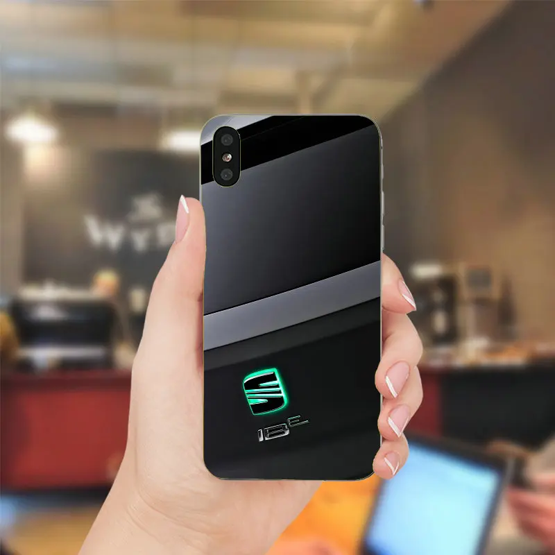 Чехлы для телефонов с логотипом автомобиля из мягкого ТПУ силикона для iPhone 4 4S 5 5C SE 5S 6 6S 7 8 Plus X XR XS 11 Pro Max