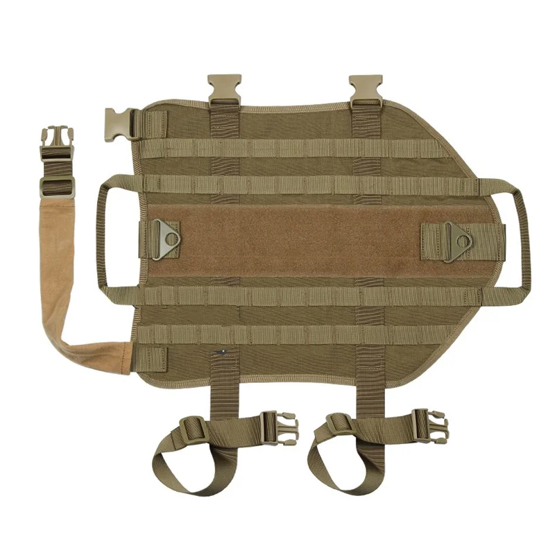 Dog Harness Nylon Molle Patrol Military Training Dog Vest Harness Chest Strap TB Sale