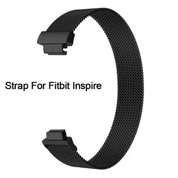 

Strap For Fitbit Inspire HR Band Replacement Milanese Loop Magnetic Stainless Steel Strap Bracelet Betl Smart Accessories M2