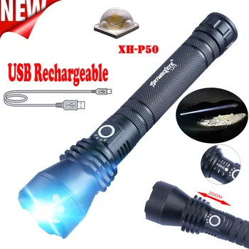 

Waterproof XH P50 LED Flashlight Portable USB Rechargeable Torch Light Lamp LED Torch Light linterna Ultra Bright torch camping