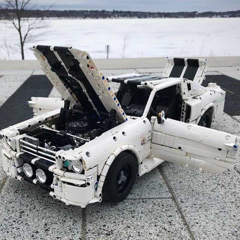 Классический 1967 Ford Eleanor Mustang Racing приспособление для автомобиля Technic MOC-14616 строительные блоки кирпичи детские игрушки DIY подарок на день рождения