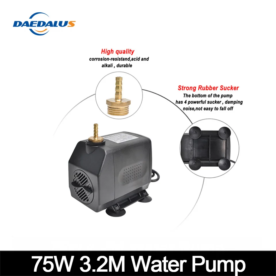 75W Wasserpumpe Spindelmotor wassergekühlte pumpe für CNC Graveur Fräsen Machine 