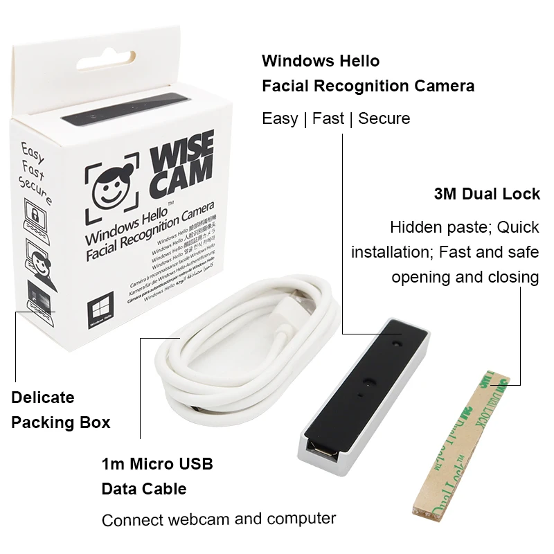 Веб камера USB внешний тип Windows Hello распознавание лица инфракрасная 1080P HD