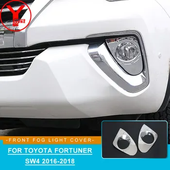 

YCSUNZ ABS chrome front fog light cover car parts auto accessories For toyota fortuner sw4 2016 2017 2018