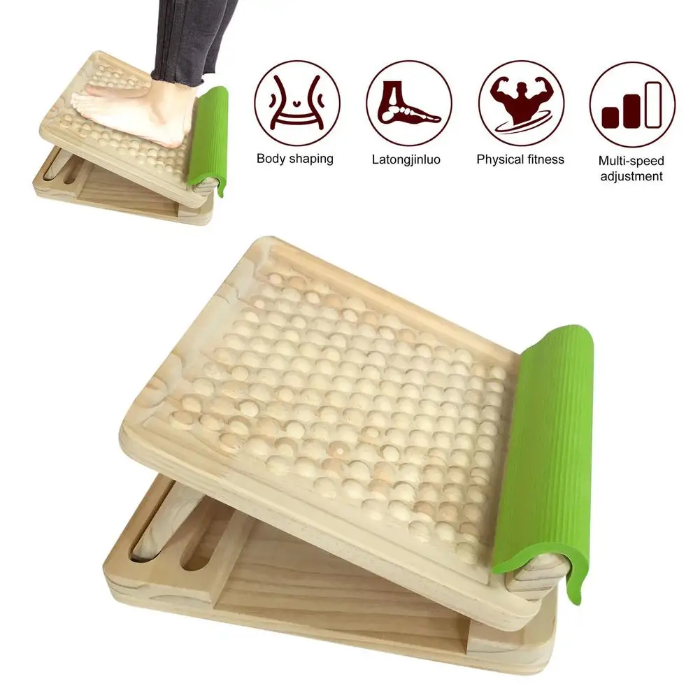 

Wooden Calf Stretching Slant Board Foot Massager Ankle Stretcher Boards Plate Yoga Fitness Pedal Leg Stretcher Fitness Equipment