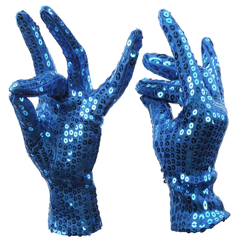 Праздничные блестящие наручные перчатки с блестками для вечерние, танцевальные, вечерние, для Хэллоуина, блестящие детские костюмы унисекс, детские перчатки, новинка