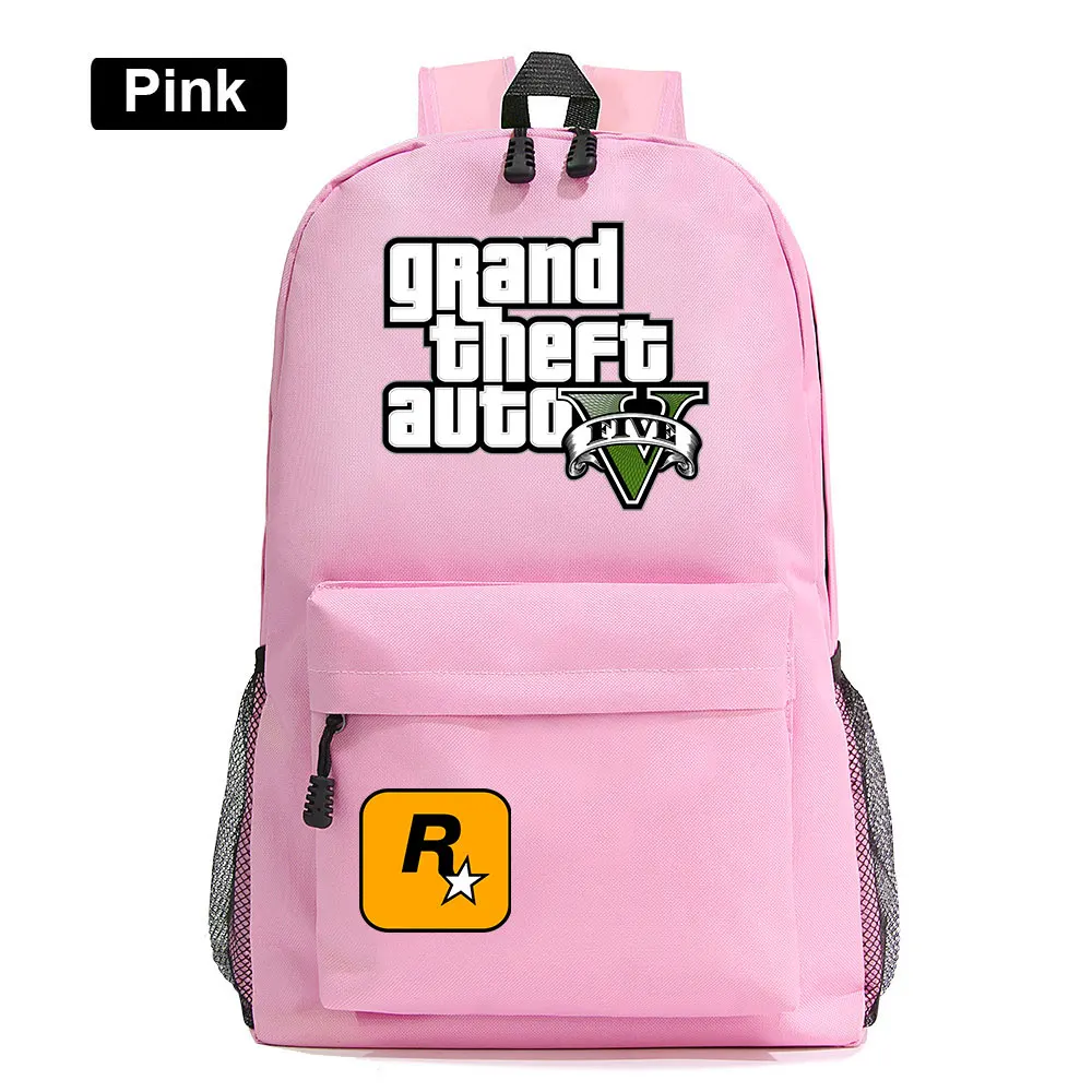 Модная популярная игра GTA5 Grand Theft Auto V мальчик девочка книжный школьный рюкзак женская сумка пакет школьная сумка для подростков мужской студенческий рюкзак