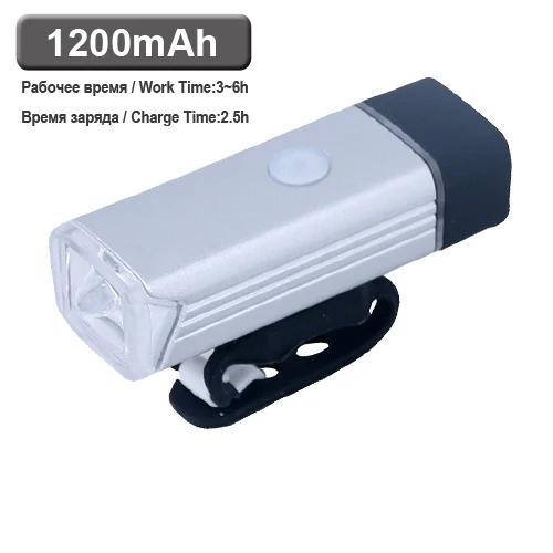 NEWBOLER велосипедный фонарь USB светодиодный перезаряжаемый набор для горного цикла Передняя Задняя фара Яркий велосипедный передний фонарь - Цвет: Silver