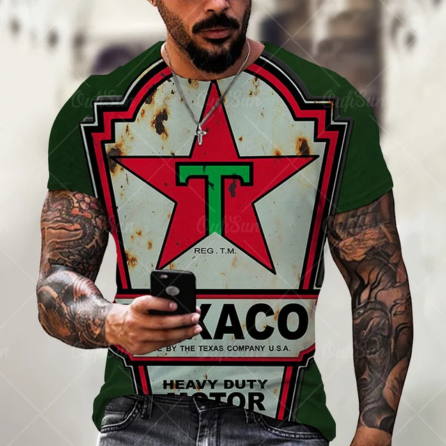 New Men's T-Shirt Summer 3D Printing Short-Sleeved Oversized Short Sleeve Personality Fashion Stitching Pattern T-Shirts For Men OFSZ-00265