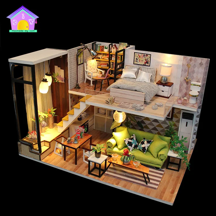 

Northern European-Style Handmade DIY Hut Toy Creative Remote Control Model Guangzhou Birthday Valentine's Day Gift