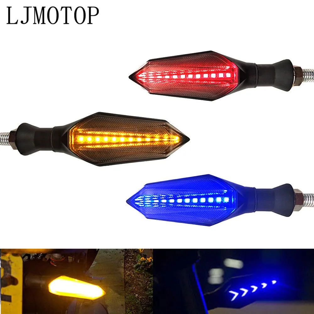 

Motorcycle Turn Signal LED Lights Indicators Signal light For HONDA X-11 CBR250R CB400 SF VFR 1200/F ST 1300 Black SpiRit