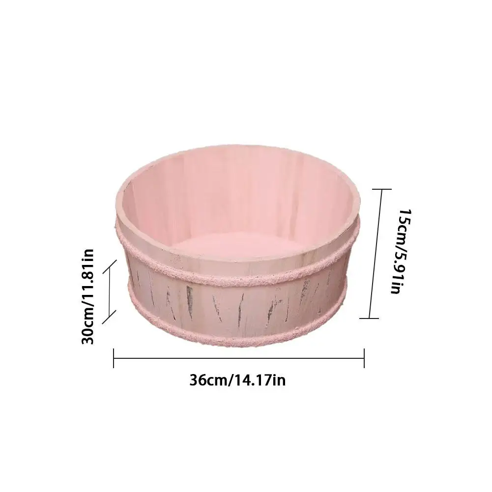 Newborn Baby Photography Bed Props Small Wooden Baby Photography Bed Tub Photo Props Crib For Baby Boys Girls