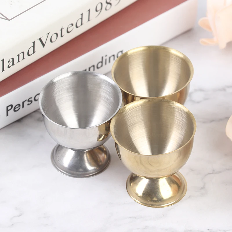 Stainless Steel Boiled Egg Cups Stand Rack Holder 1pc Kitchen Breakfast Tool