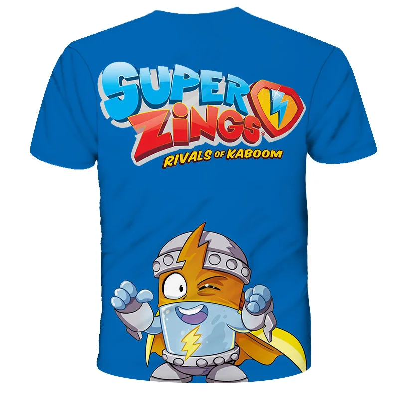 Super Zings T Shirt Kids Toddler Anime Game Streetwear Short Sleeve Children's T-Shirt Superzings Tshirt Children Clothes Tops