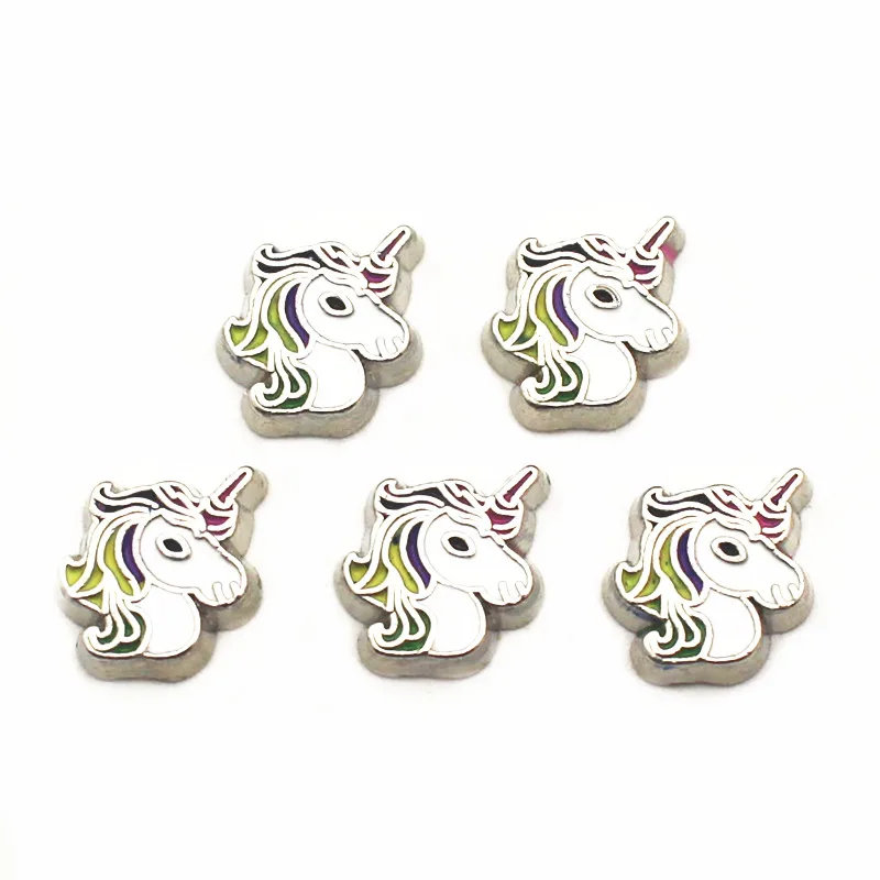 Hot selling 12pcs/lot cartoon Charms unicorn Floating for Memory charms Lockets DIY Jewelry | Украшения и аксессуары