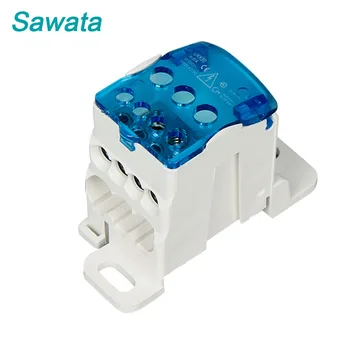 

1pcs Universal Electric UKK 80A Din Rail Cable Terminal Blocks several out Power Distribution Block Box Wire Connector Junction