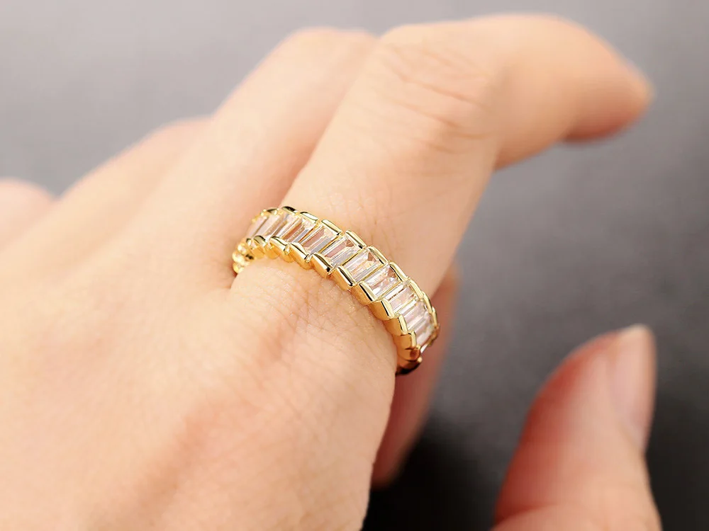 Iced Out Ring für Frauen Punk Hiphop AAA + Zirkonia Gold Farbe Kristall Ringe Zubehör Hippie Schmuck Großhandel OHR051 – Detail 7