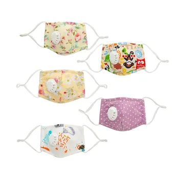 

Children Lovely Masks Protection Breathable Mouth Mask Unisex Earloop Adjustment FaceMasks reusable Cotton Washable mascarillad