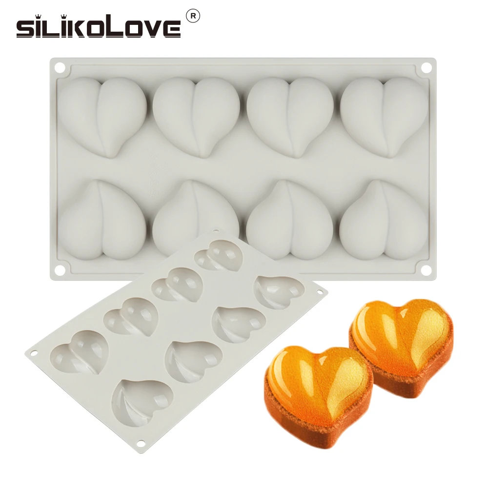 

Romantic Heart Rose Silicone Chocolate Mould Cake Decorating Tools Cupcake Cookies Silicone Mold Muffin Pan Baking Gift