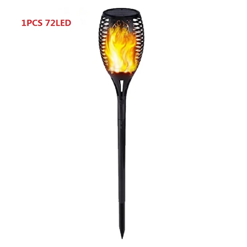 1PCS 72LED 33/72 светодиодный светильник на солнечной батарее, светодиодный светильник для украшения сада, мерцающий IP65 Водонепроницаемый ландшафтный светильник, светильник для газона, дорожка, светильник, фонарь светильник - Испускаемый цвет: 1PCS 72LED