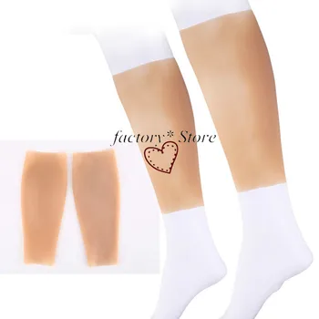 

Full Silicone Leg Arm Body Shaper Shins Padded Enhancer Body Shaper Cover The Scar 510g/pair