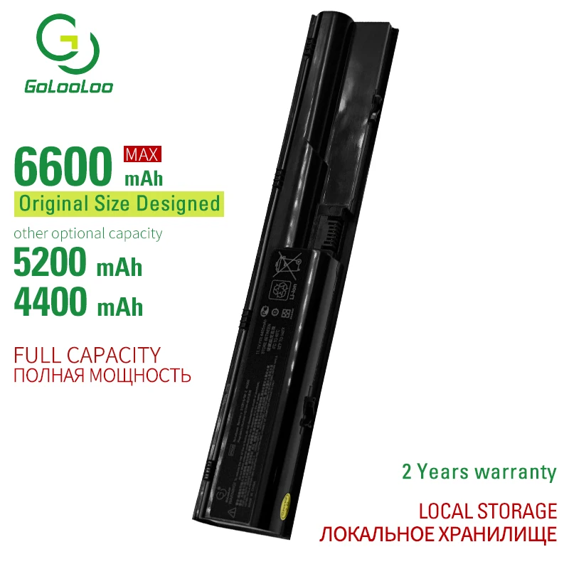 Gololoo 6 ячеек Аккумулятор для ноутбука Hp Probook 4330s 4331s 4430s 4431s 4435s 4436s 4530s 4535s 3ICR19/66-2 633733-151