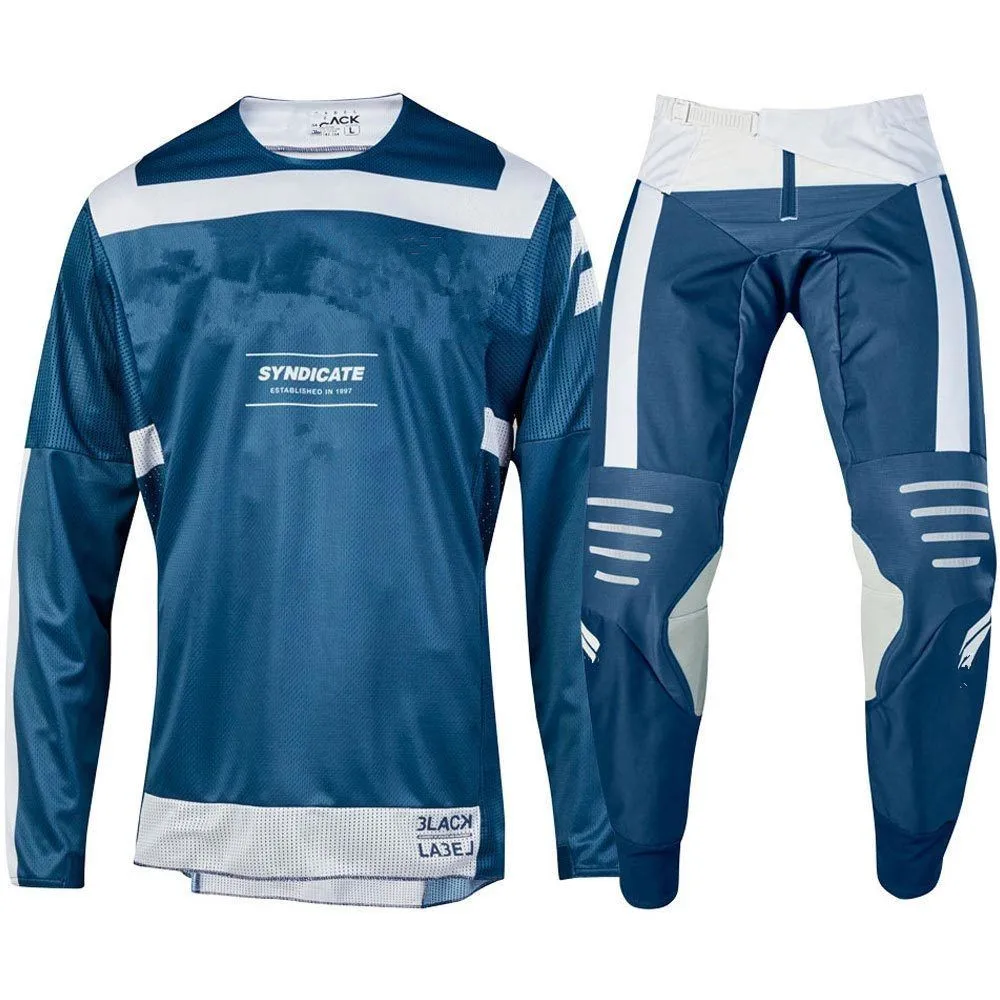 

2019 New for 3LACK BLUE LABEL MAINLINE MOTOCROSS MTB KIT BLUE MX MTB DH Downhill Offroad Motocross Kit Motocross Suit