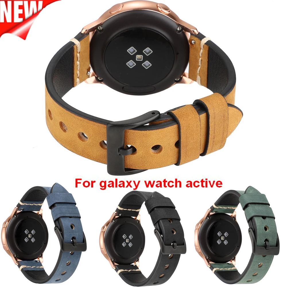 

Leather Wrist Band Strap for Samsung Galaxy Watch Active 42mm Watch Belt Bracelet for Samsung Galaxy Watch active Wrist Strap