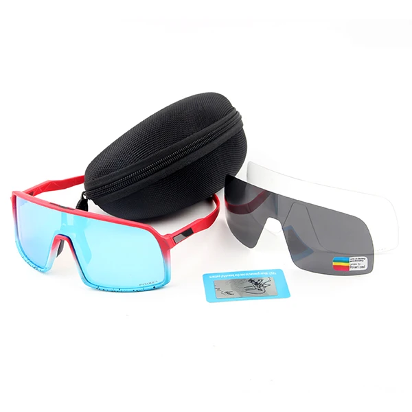 Peter Cycling Sunglasses Sports Cycling Glasses Mountain Bike Cycling Goggles Cycling Sunglasses UV400 Eyewear 3Lens - Цвет: jianbianse no logo