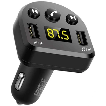

Bluetooth FM Transmitter for Car,Wireless Bluetooth FM Radio Adapter Support Hands-Free Calling/USB Flash Drive MP3 Music Player