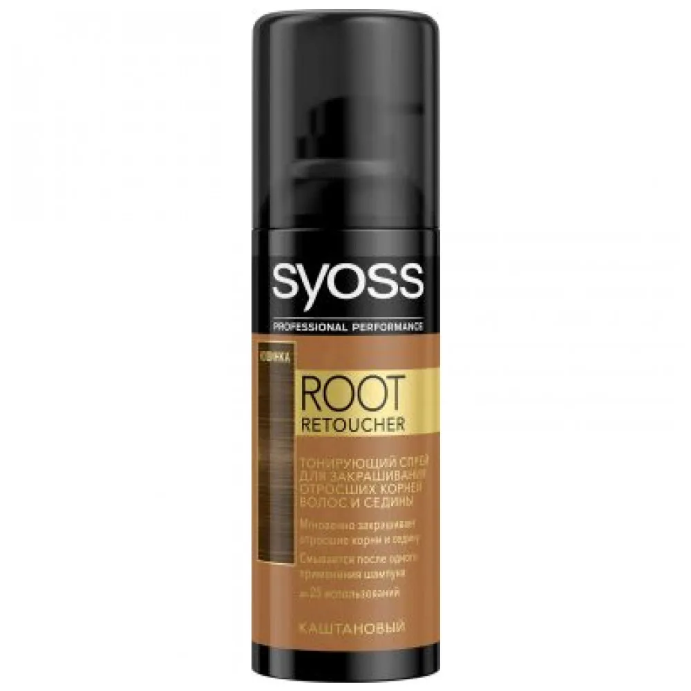 Спрей тонирующий для корней «Root Retoucher» Syoss, Каштан