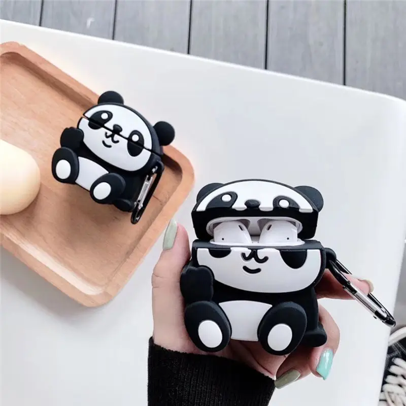 Чехол для AirPods с мультяшным рисунком, защитный чехол для беспроводных наушников, чехол для Airpods 12