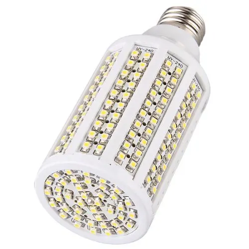 E27 Кукуруза теплый белый 3528 SMD 240 Светодиодный точечный светильник лампа 8 Вт энергосберегающая