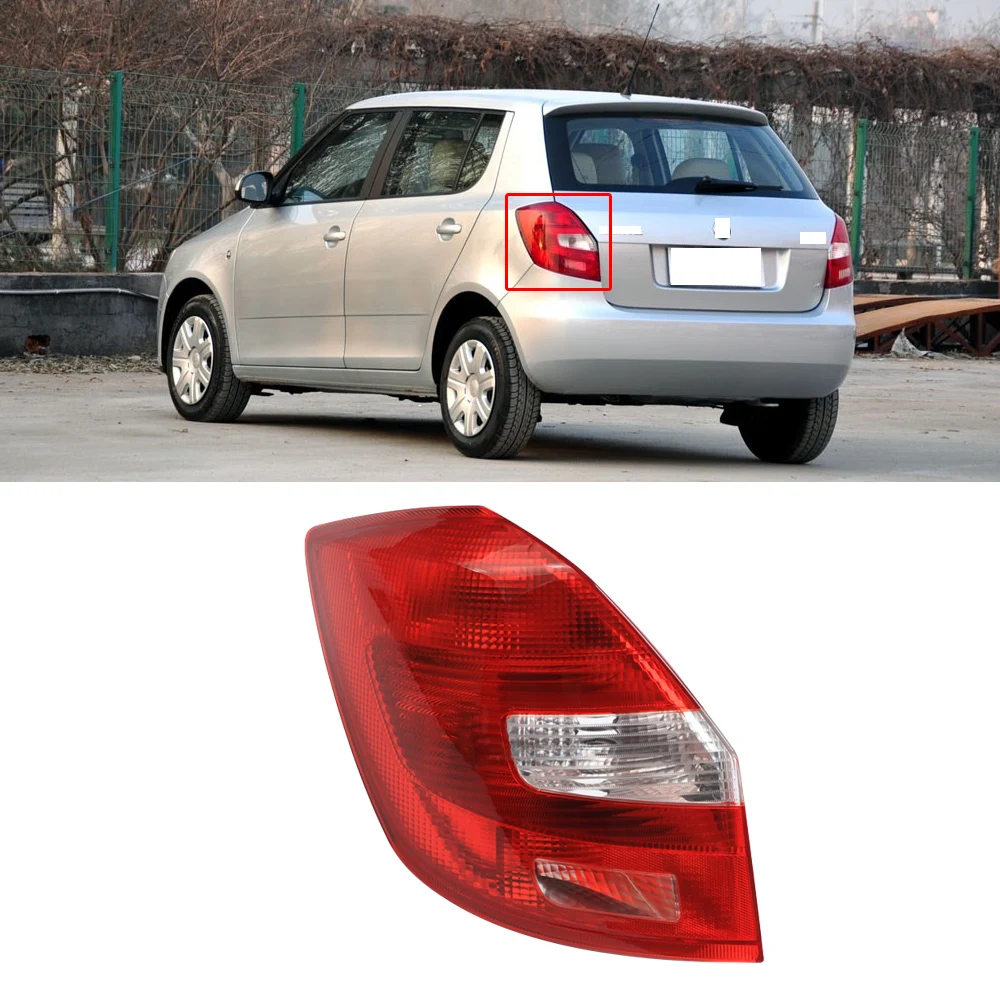 

CAPQX For Skoda Fabia MK2 5J 2007 2008 2009 2010 Rear Bumper Tail Light Brake Lamp Rear headlight headlamp Light Tail Lamp Assy