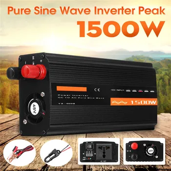 

1500W Pure Sine Wave Inverter DC12V/24V/48V To AC220V 50HZ Power Converter Booster For Car Inverter Household DIY