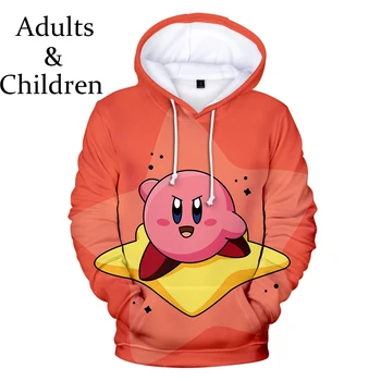 

Suitable Cute kirby 3D Hoodies Men Women Sweatshirts Harajuku Kids Hoodie children pullovers 3D kirby boys girls Autumn Hooded
