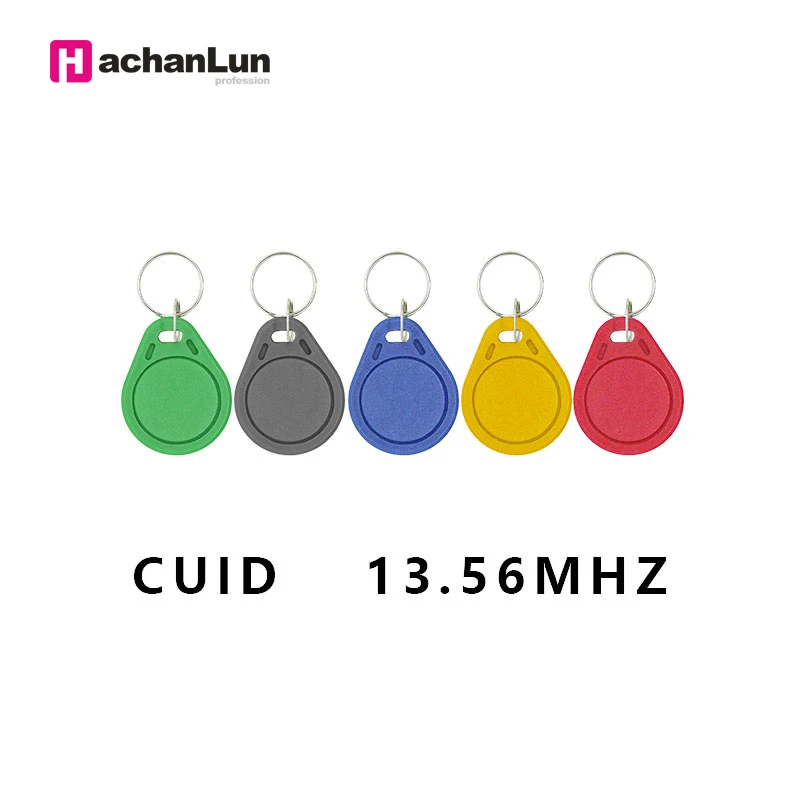

100PCS RFID access control key fob NFC 13.56MHZ CUID electronic tag can copy and rewrite NFC smart chip card 0 sector editable