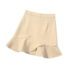 JAYCOSIN женские юбки с оборками летняя модная женская мини-юбка с высокой талией Женская Повседневная однотонная короткая облегающая юбка-труба на молнии